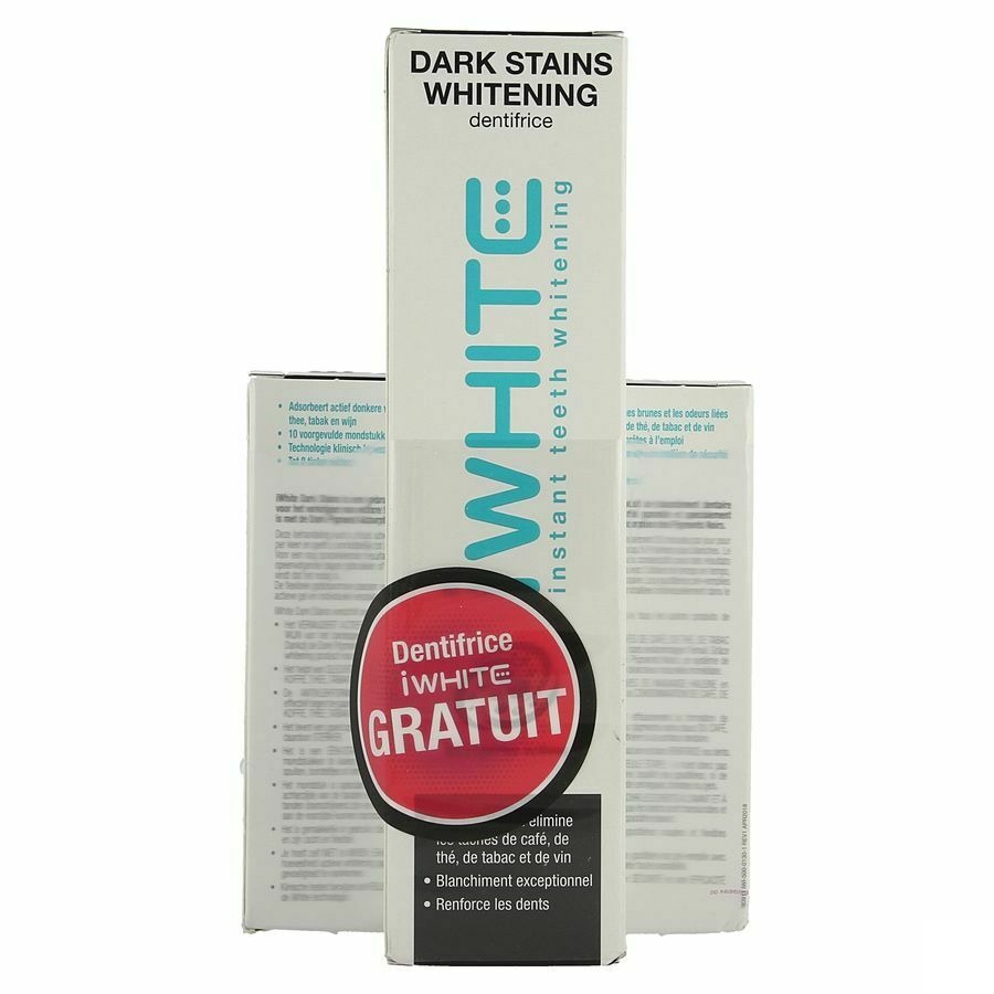 Iwhite Dark Stains 10 + Tandpasta Whitening 75ml