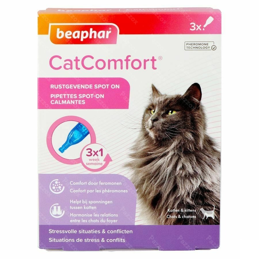 Beaphar Cat Comfort Spot On Rustgevend 3 X 0,55ml