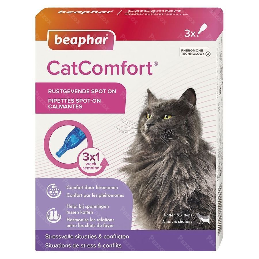 Beaphar Cat Comfort Spot On Rustgevend 3 X 0,55ml