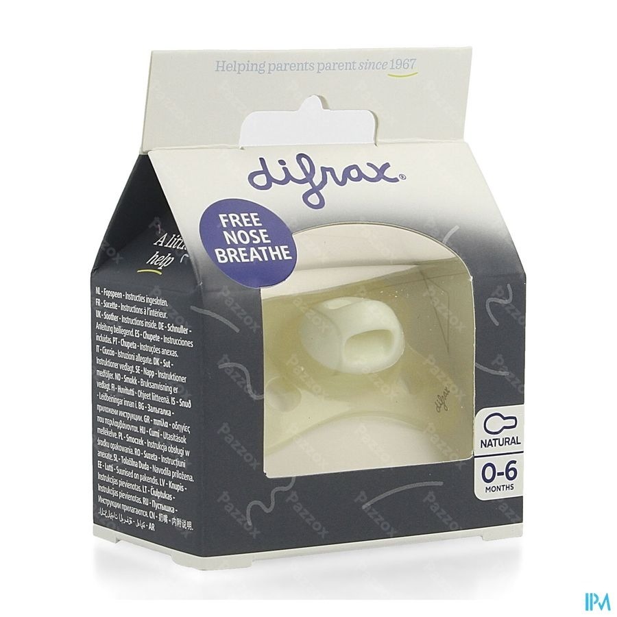 Difrax Fopspeen Natural 0-6m Special Edit. Creme