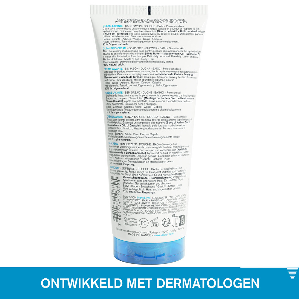 Uriage Zeepvrije Wascrème 200ml