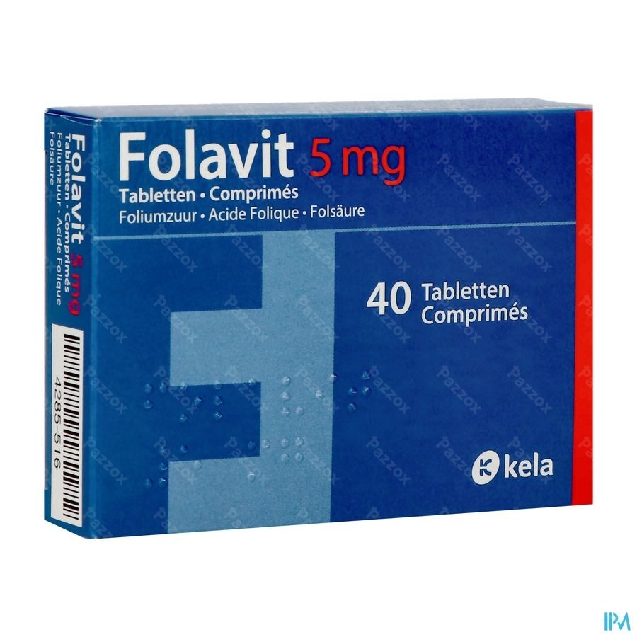 Folavit 5mg Comp 40 X 5mg