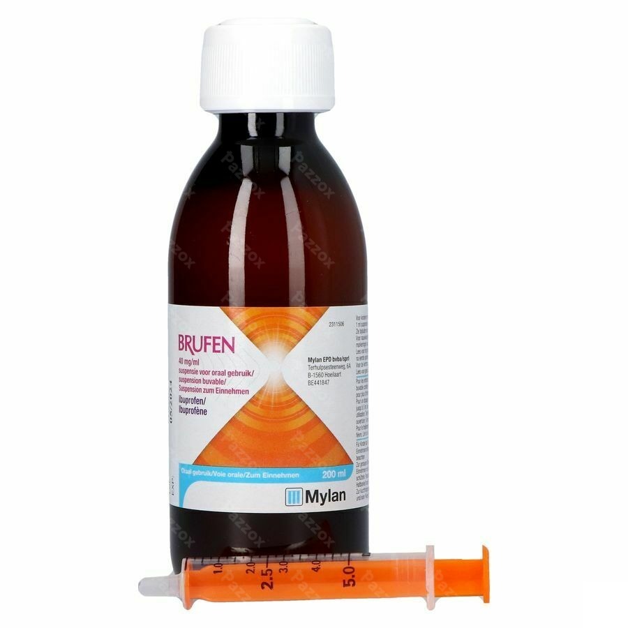 Brufen 40mg/ml Susp Oraal Gebruik 200ml