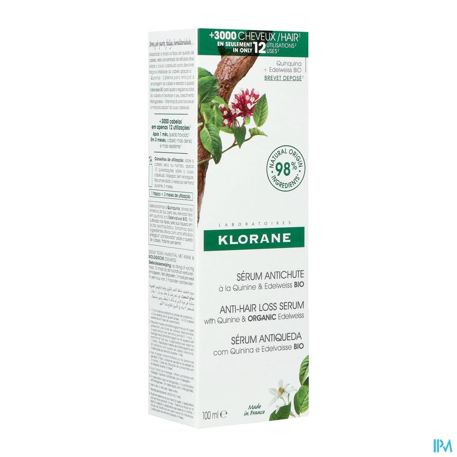 Klorane Haarversterkend Serum Met Kinine & Edelweiss 100ml