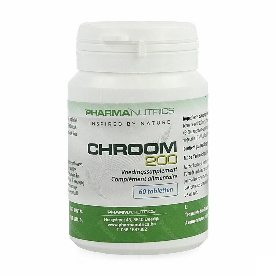 Chroom 200 Picolinaat Tabl 60 Pharmanutrics