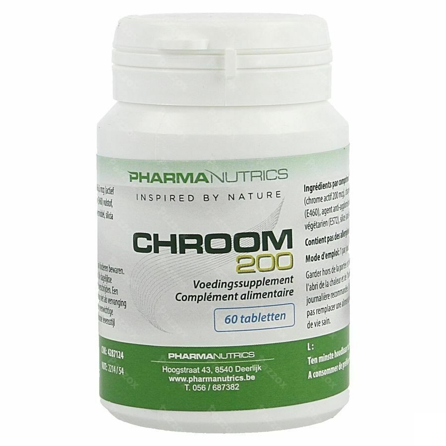 Chroom 200 Picolinaat Tabl 60 Pharmanutrics