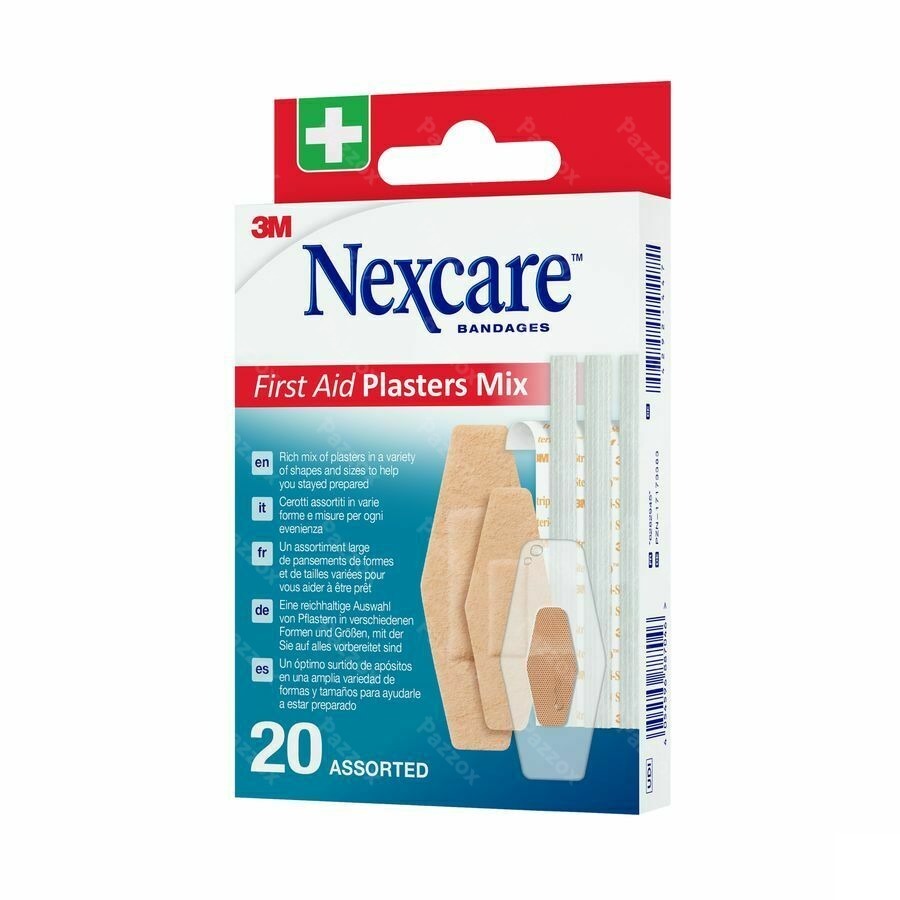 Nexcare First Aid Plasters Mix 20