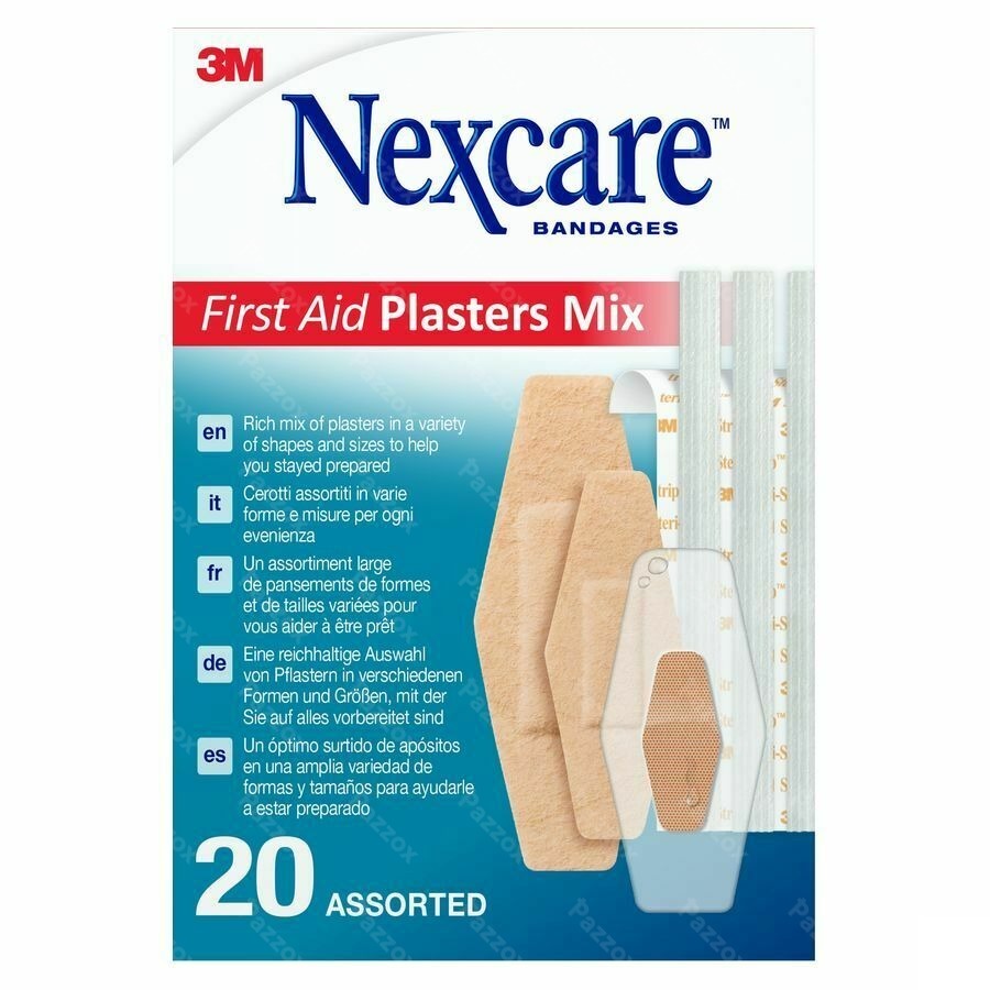 Nexcare First Aid Plasters Mix 20