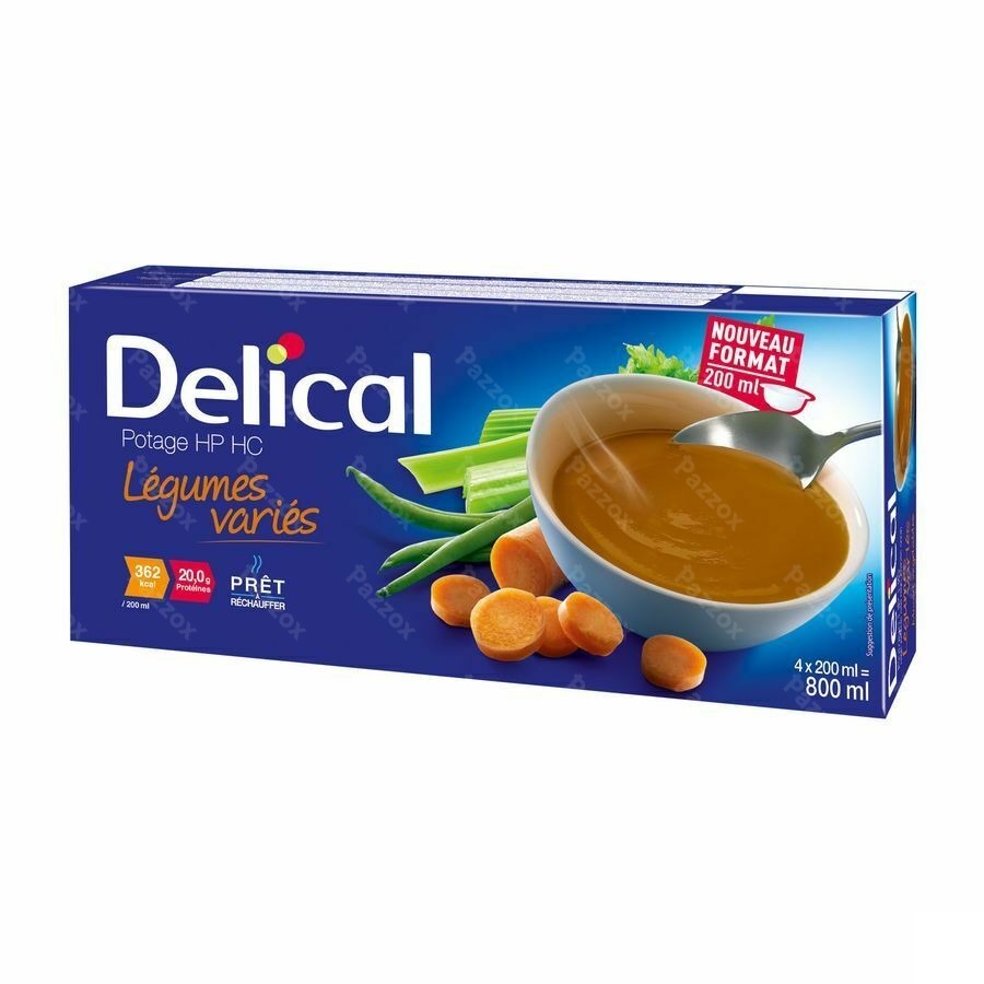 Delical Potage Hphc Groentenmix 4x200ml