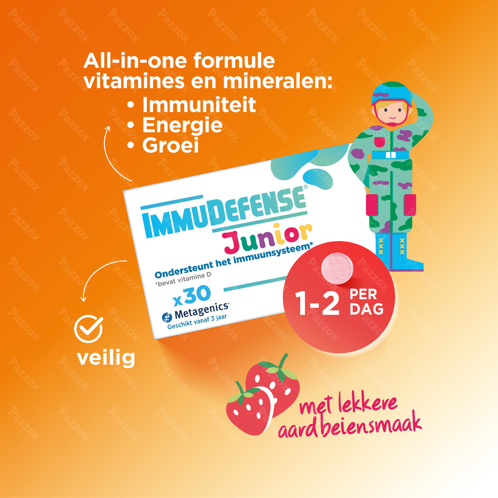 Metagenics ImmuDefense Junior 30 kauwtabletten