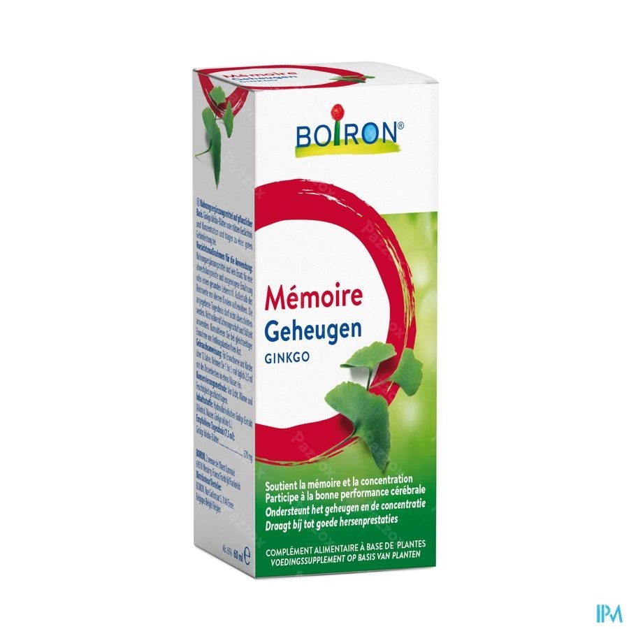 Boiron Ginkgo Voedingssupplement Geheugen 60 ml