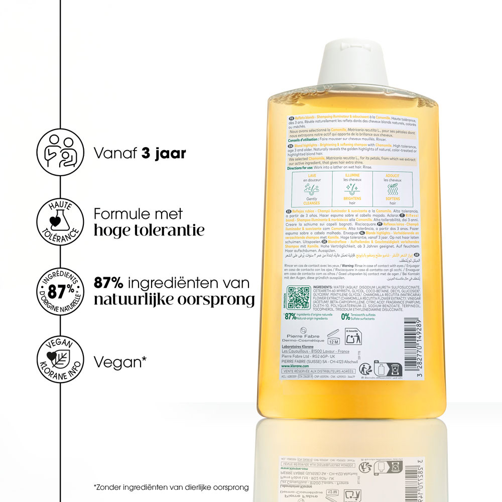 Klorane Kamille Bio Shampoo Blond Haar 400ml