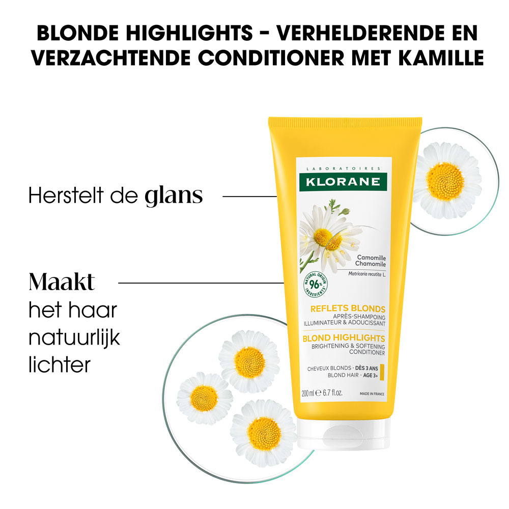 Klorane Ophelderende Balsem Blond Haar Kamille 200ml