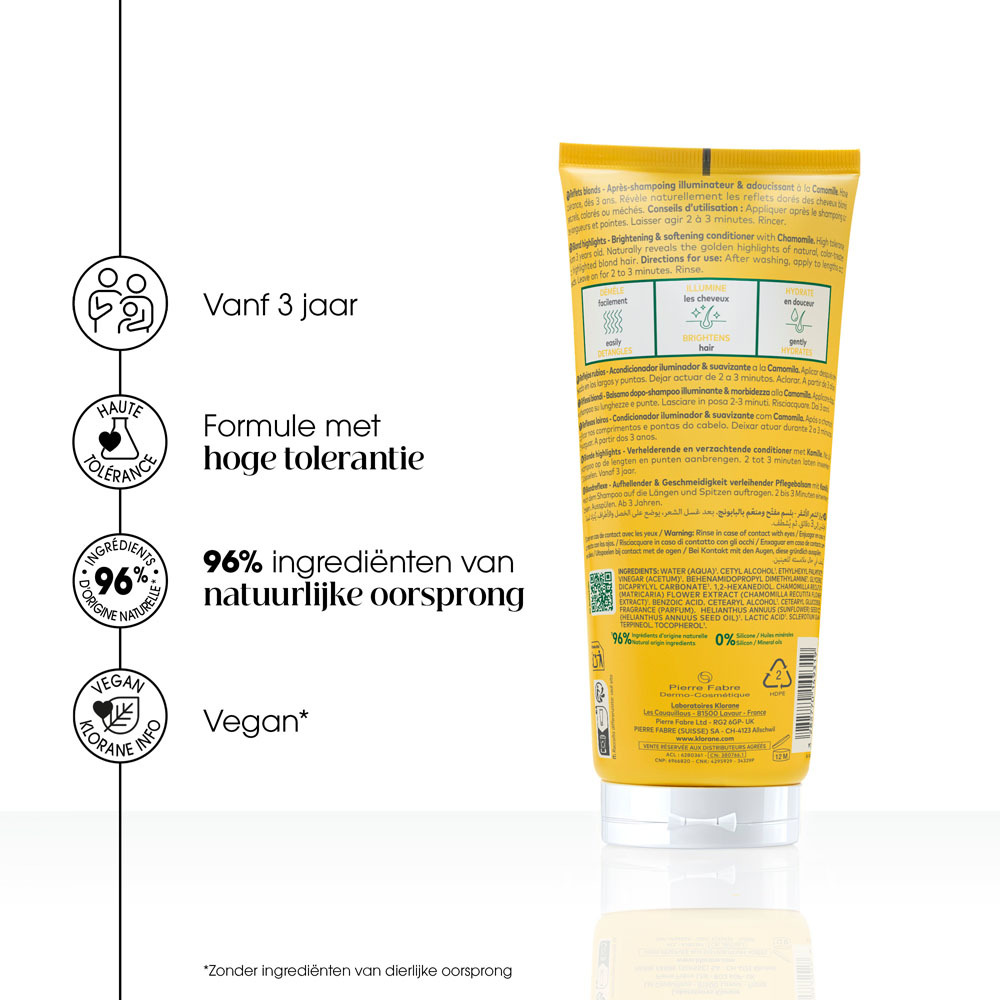 Klorane Ophelderende Balsem Blond Haar Kamille 200ml