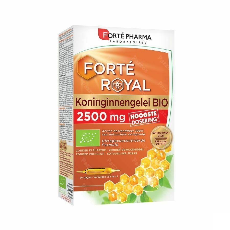 Forté Pharma Koninginnengelei Bio 2500mg 15ml 20 Ampullen