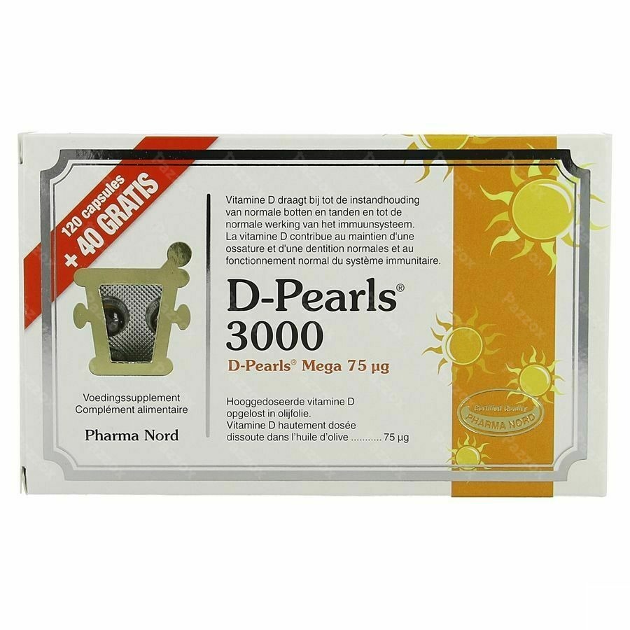 Pharma Nord D-Pearls 3000 IU 120 Capsules + 40 Gratis