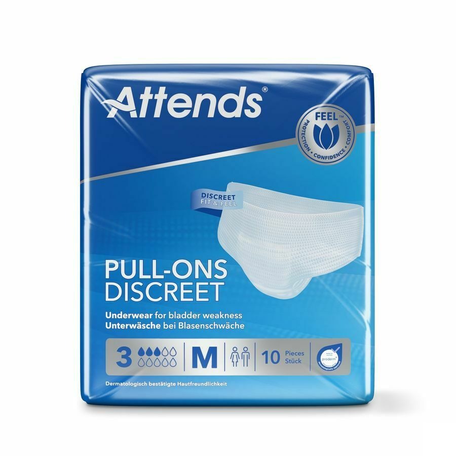 Attends Pull-on Plus 3 Discrete M 12