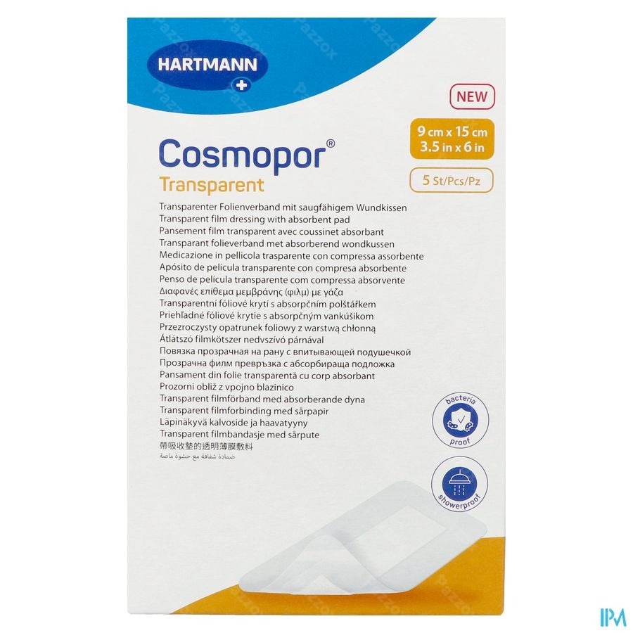 Cosmopor Transparent 9x15cm 5