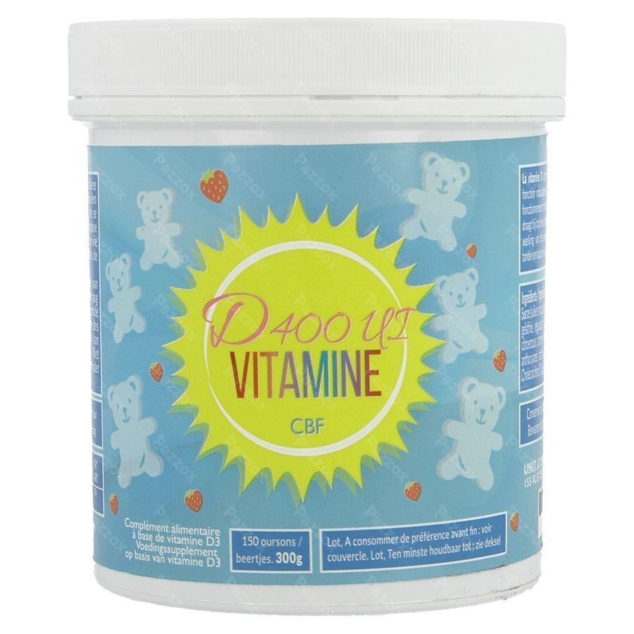 Vitamine D Cbf 400ie Beertje Aardbei 150