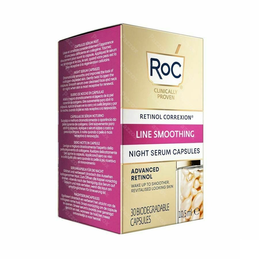 Roc Retinol Correx.line Smooth.night Serum Caps 30