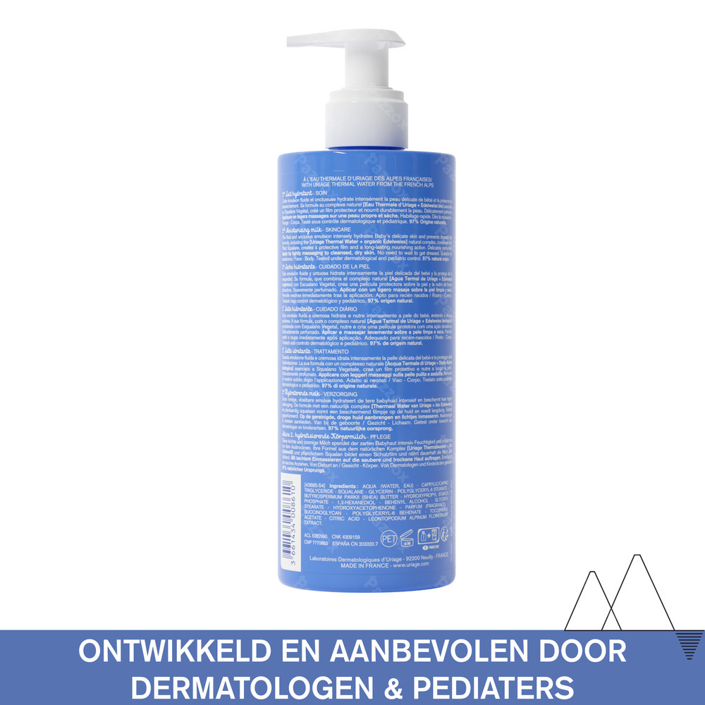 Uriage Bébé Hydraterende Lichaamsmelk 500ml