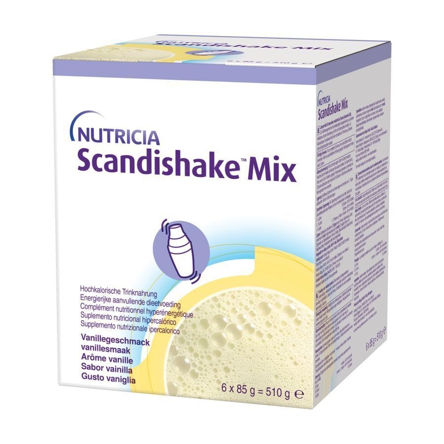 Scandishake Mix Vanille Zakje 6x85g Nf