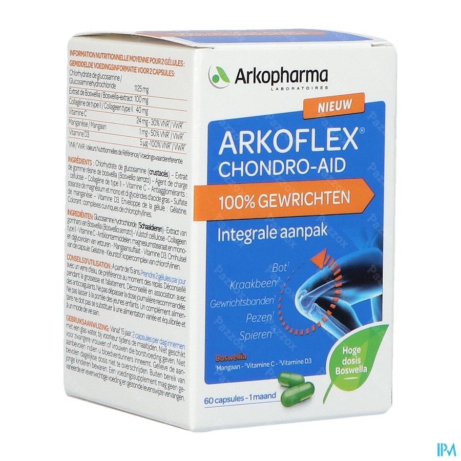Arkoflex Chondro-aid 100% Gewrichten Caps 60