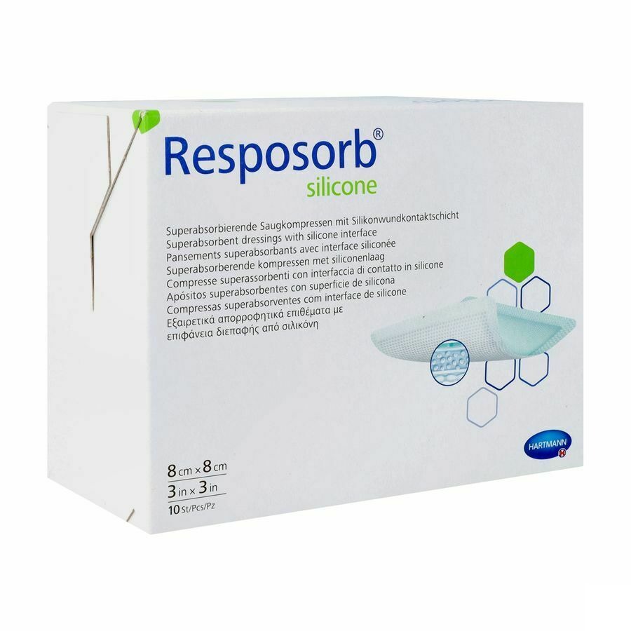 Resposorb Silicone 8x8cm 10 4130411
