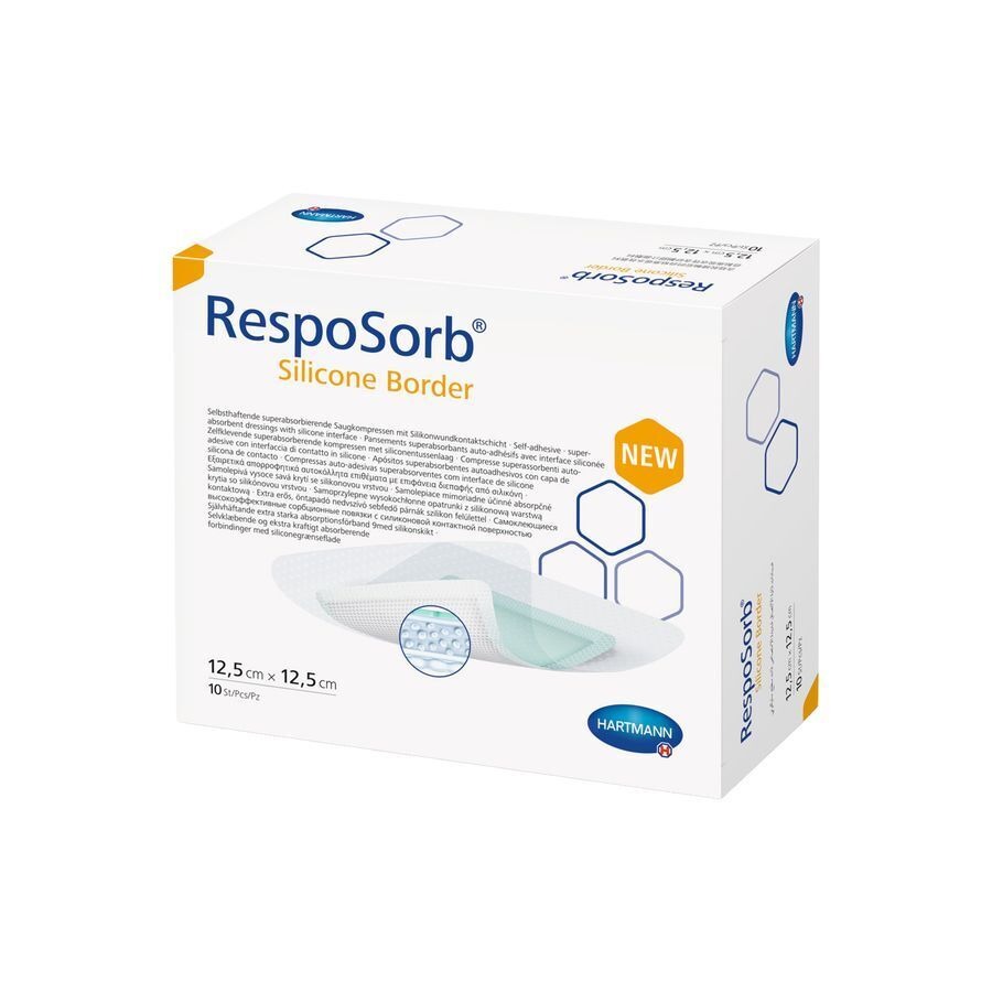 Resposorb Silicone Border 12,5x12,5cm 10 4130021