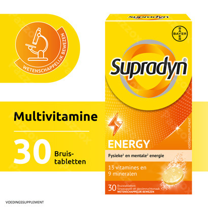 Supradyn Energy Multivitamine Voor Energie bruistabletten 30 