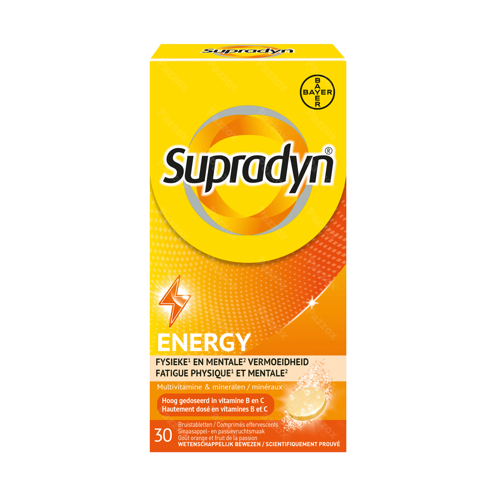 Supradyn Energy Multivitamine Voor Energie bruistabletten 30 