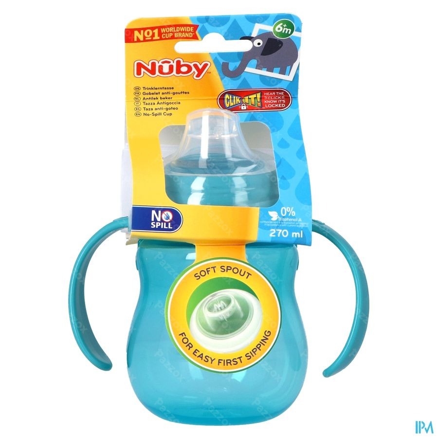 Nuby A/lekbeker Handvaten 6m+ 270ml