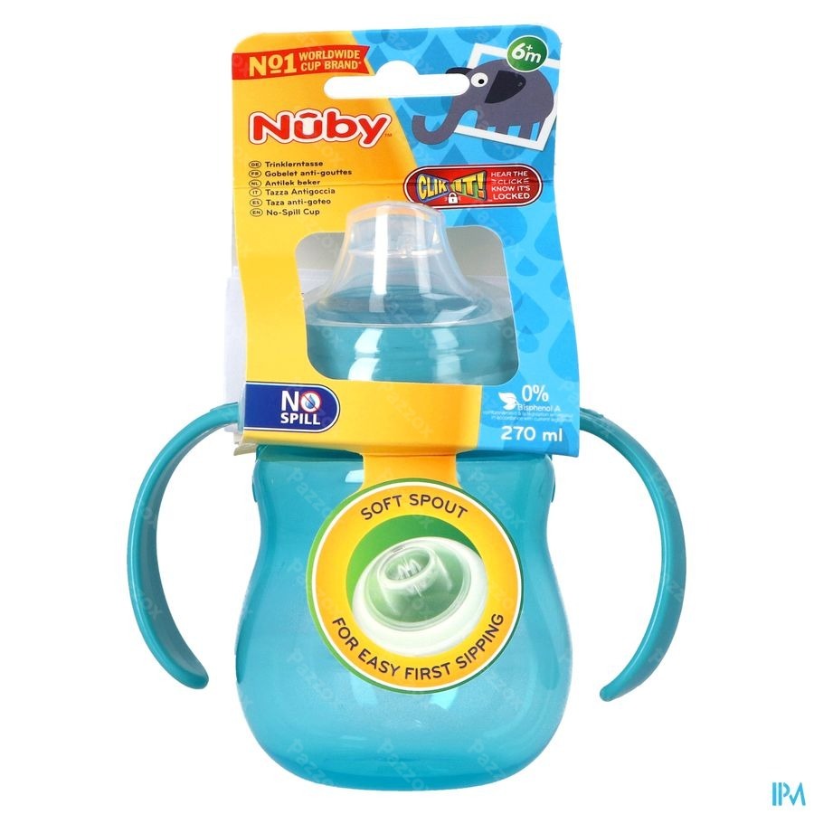 Nuby A/lekbeker Handvaten 6m+ 270ml