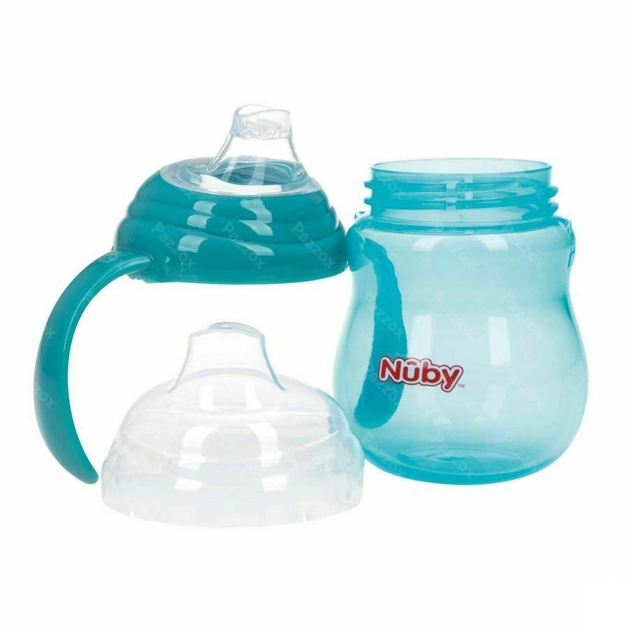 Nuby A/lekbeker Handvaten Aqua 6m+ 270ml
