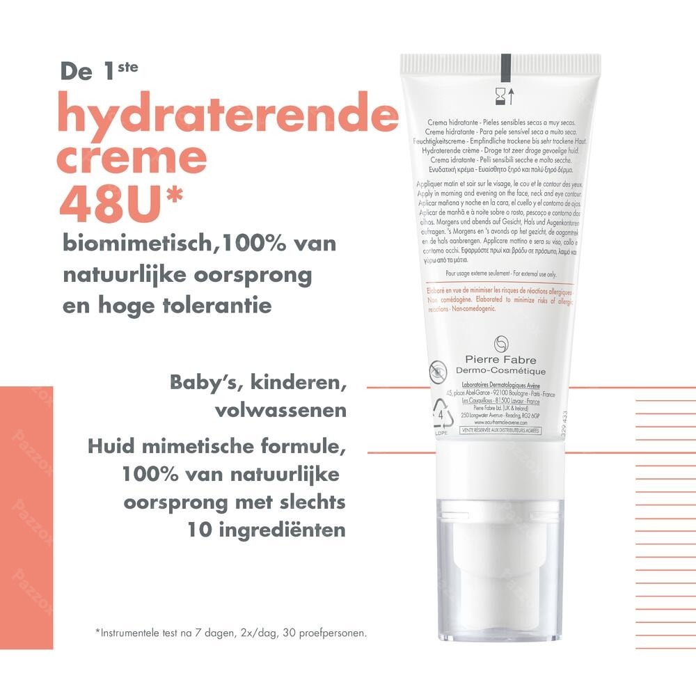 Avène Tolérance Hydra 10 Hydraterende Creme 40ml