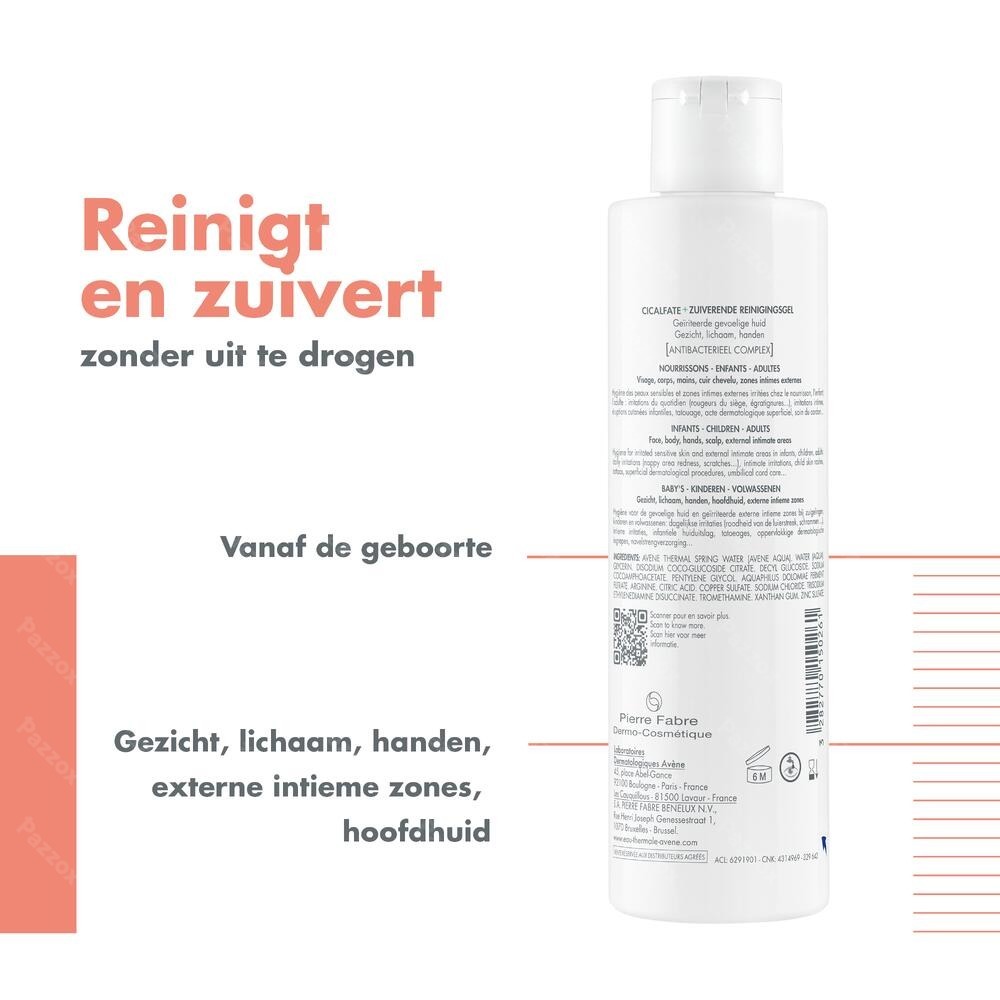 Avène Cicalfate + zuiverende Reinigingsgel 200ml