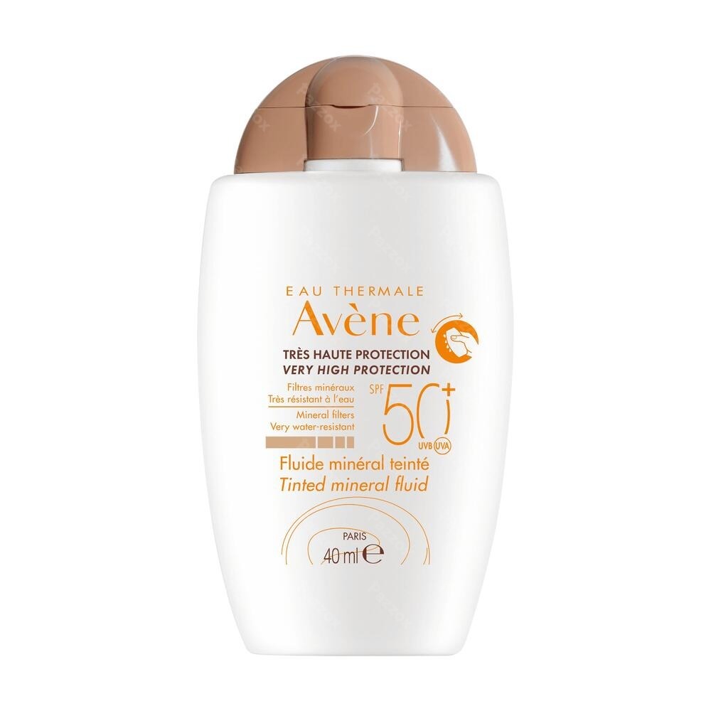 Avène Zon Minerale Getinte Intolerante Huid Fluide SPF50+ 40ml