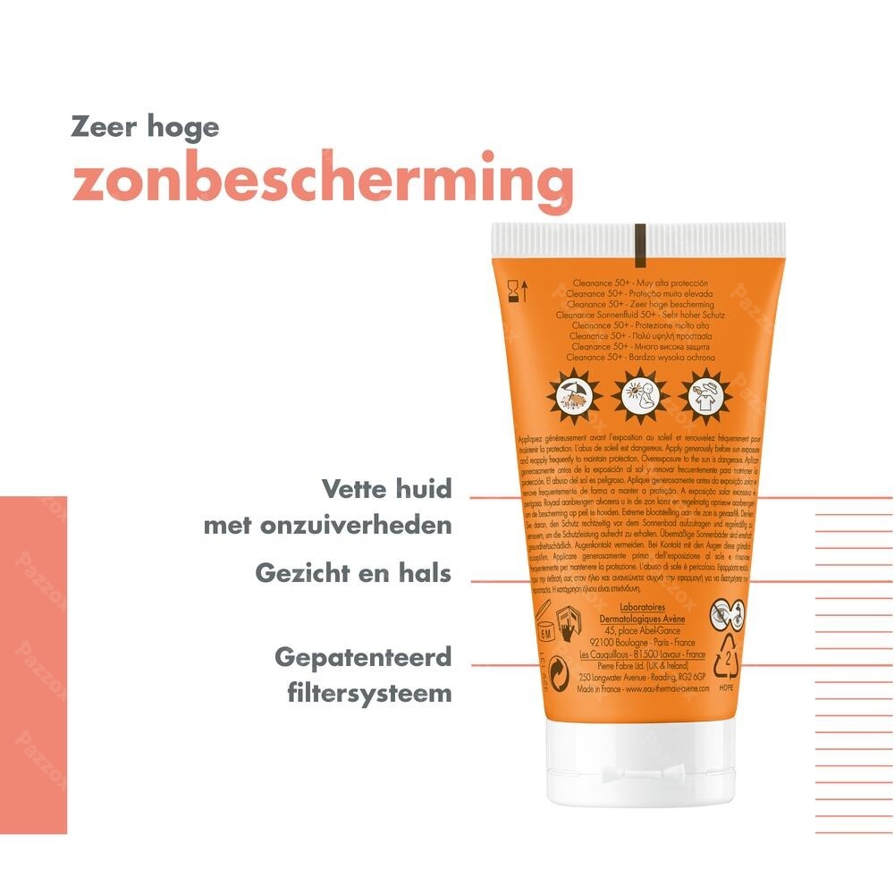 Avène Cleanance Zonnecrème SPF50+