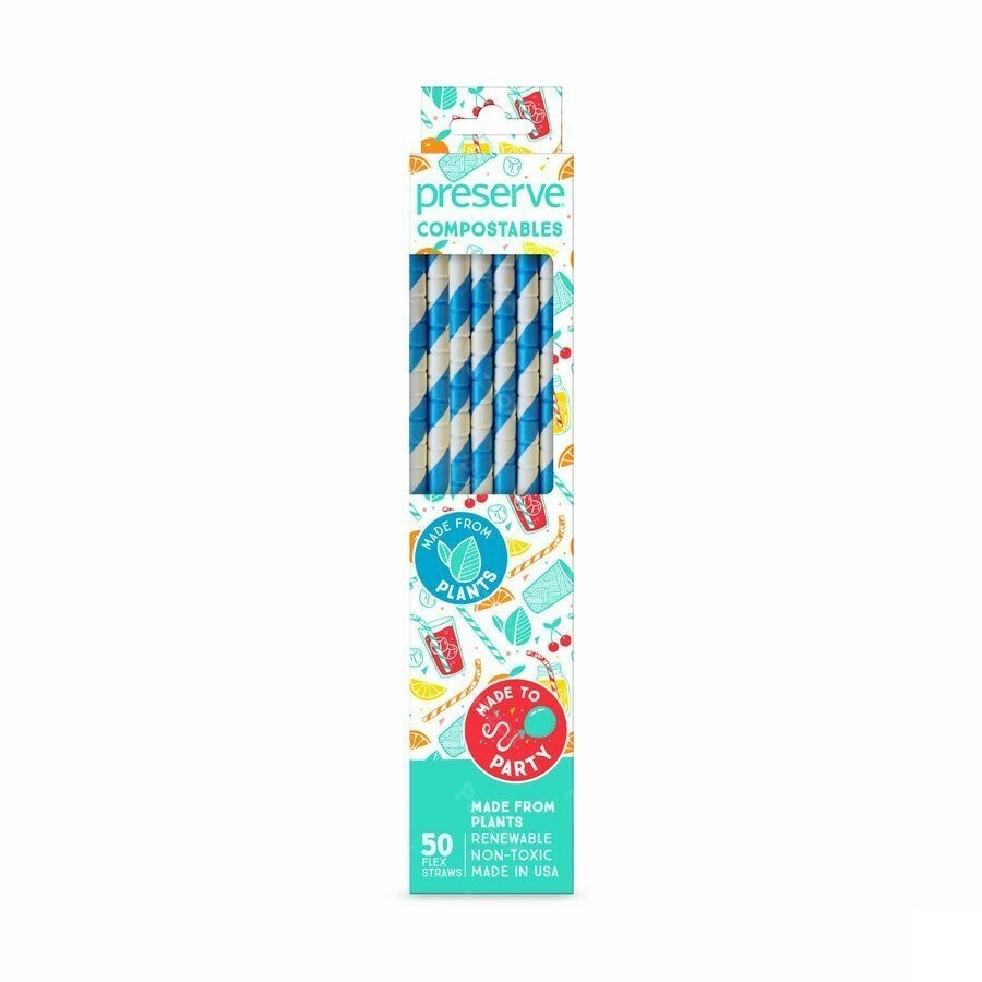 Preserve Ocean Plastic Composteerb.rietjes Blauw50