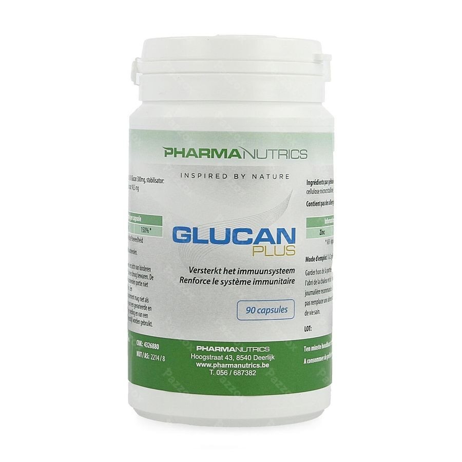 Glucan Plus Actief Weerst. V-caps 90 Pharmanutrics