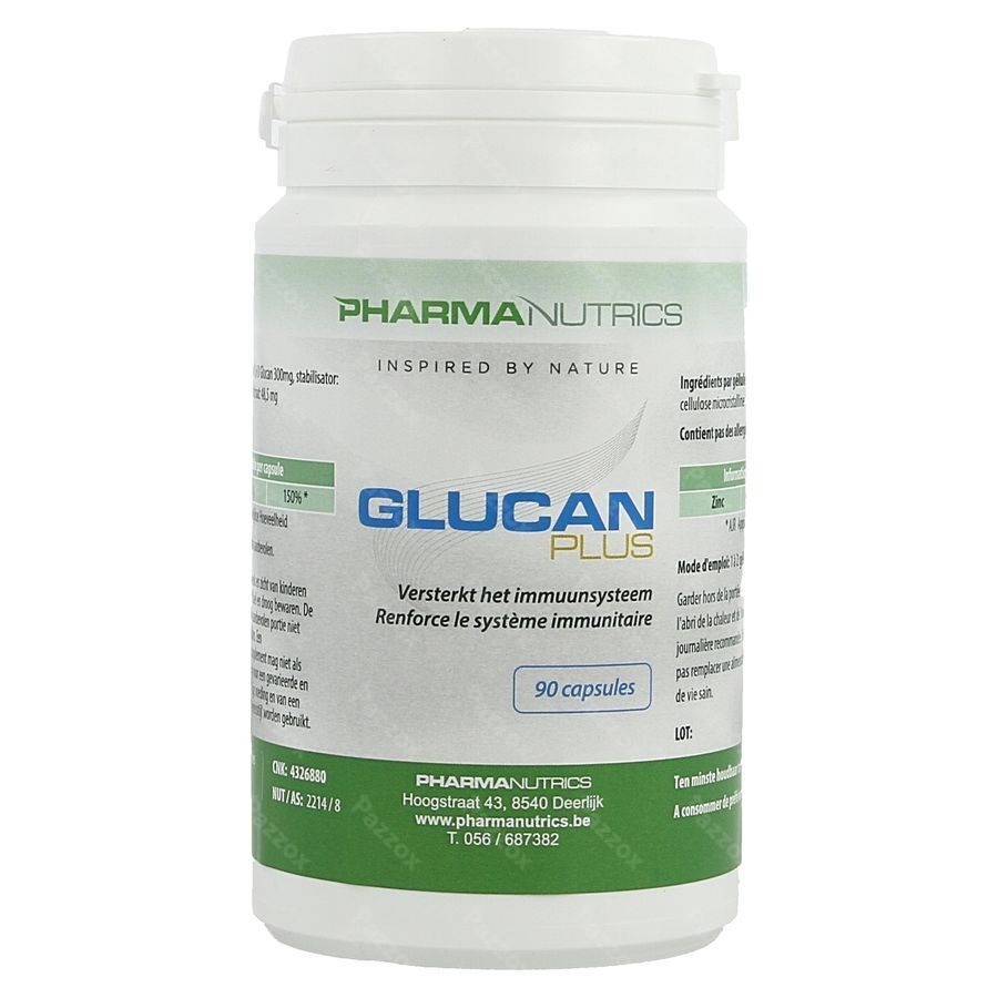 Glucan Plus Actief Weerst. V-caps 90 Pharmanutrics
