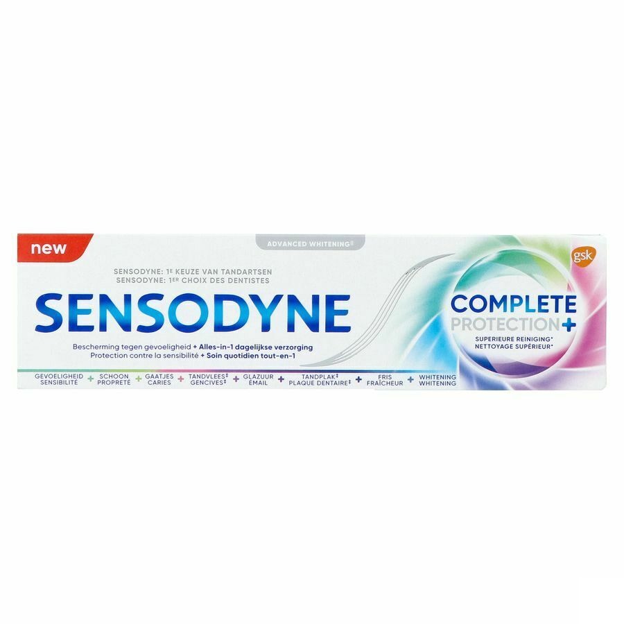 Sensodyne Complete Protection+ Advanced Whitening Tandpasta 75ml