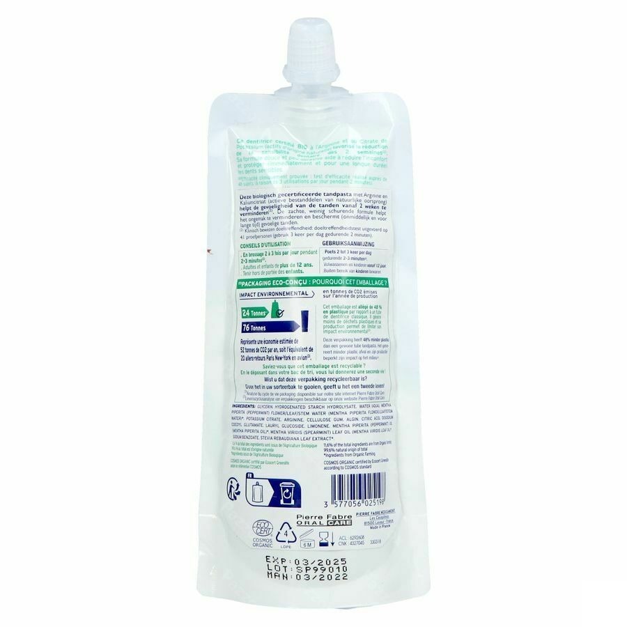 Elgydium Tandpasta Gevoelige Tanden Bio 100ml