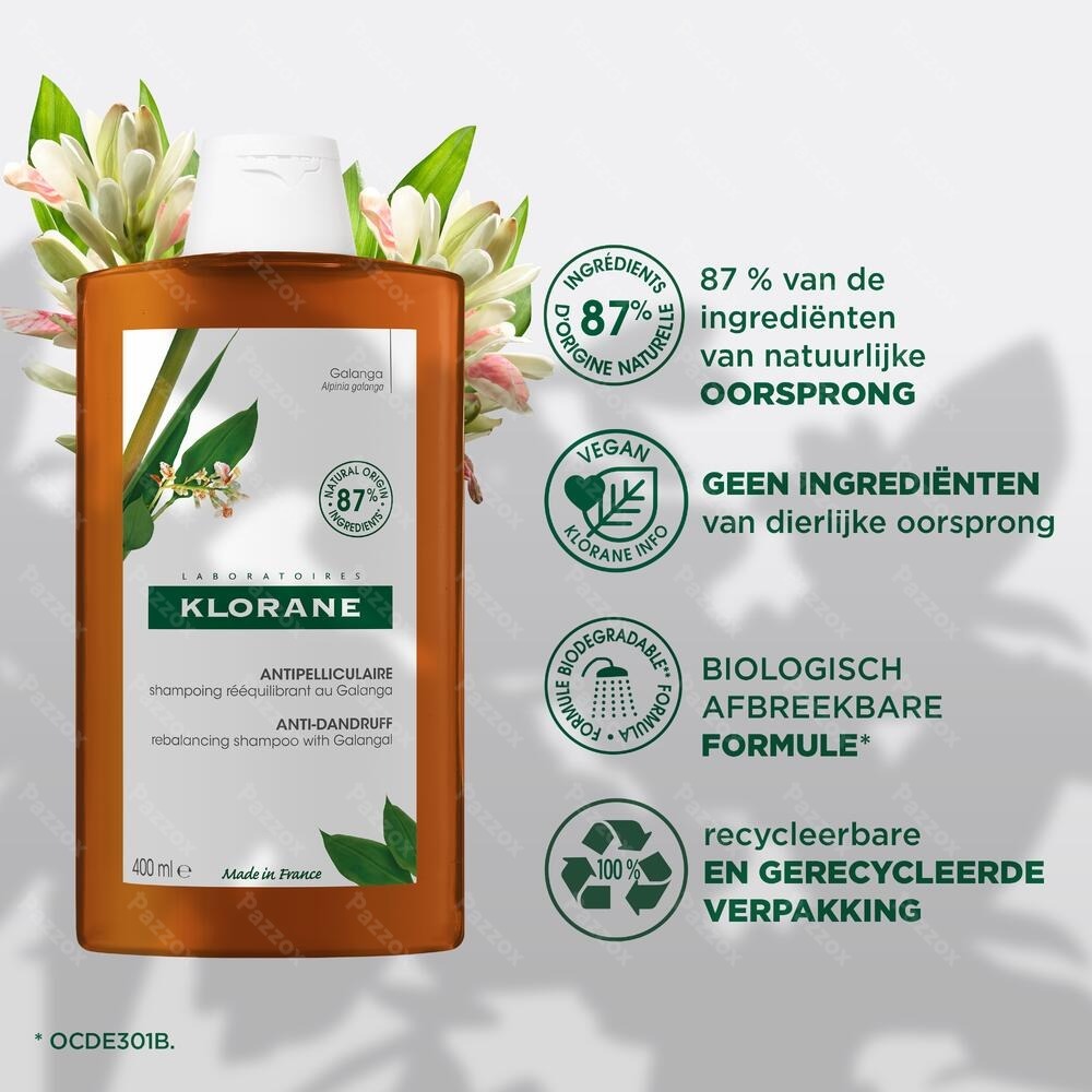 Klorane Galanga Anti Roos Shampoo 200ml