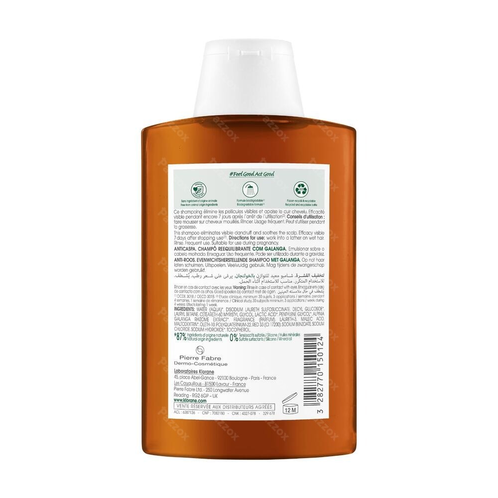 Klorane Galanga Anti Roos Shampoo 200ml