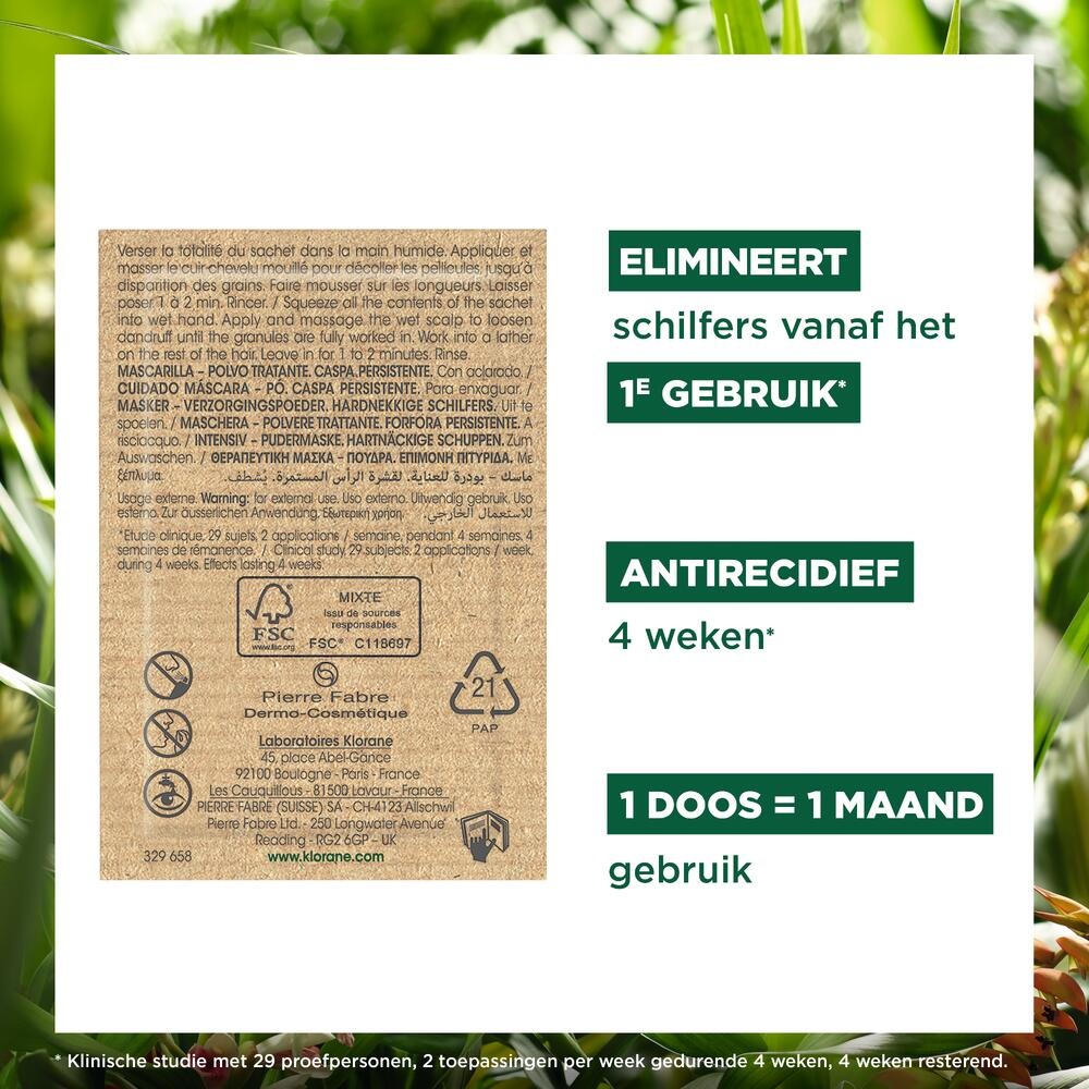 Klorane Capil. Masker Verzorging Pdr Galanga 8x3g