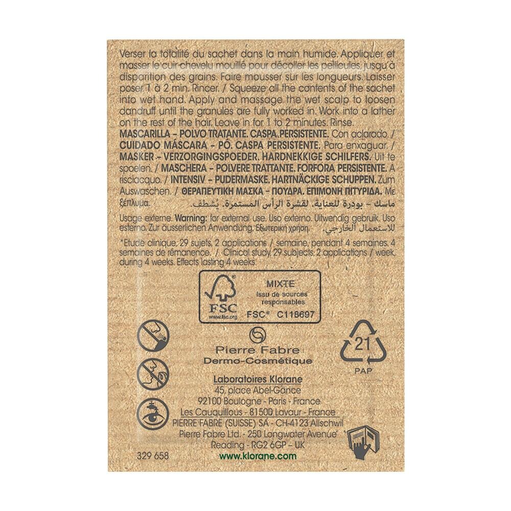 Klorane Capil. Masker Verzorging Pdr Galanga 8x3g