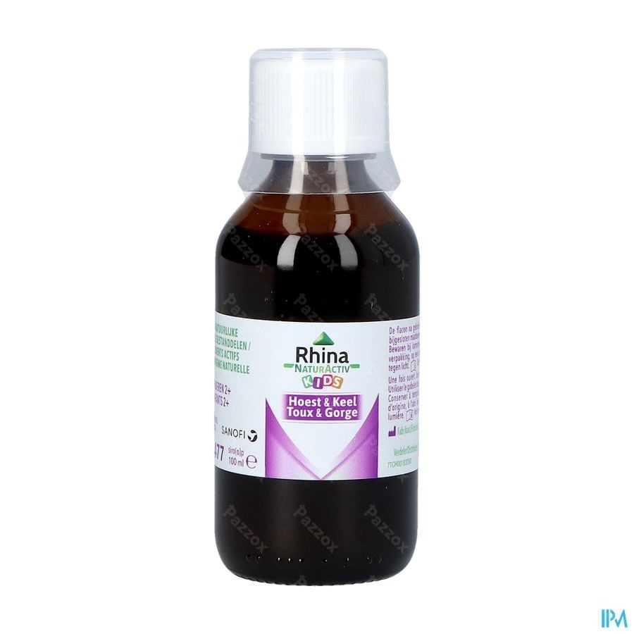 Rhina NaturActiv Kids Hoest Siroop 100ml