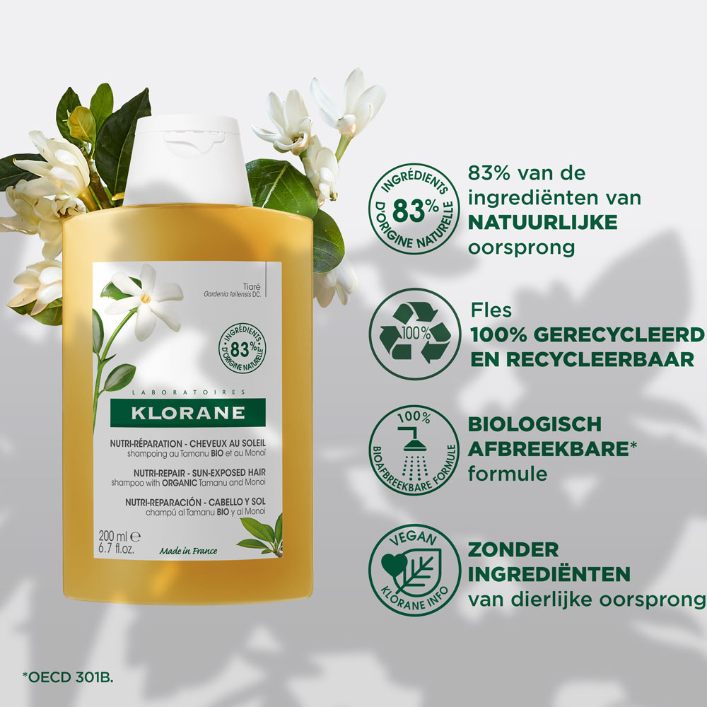 Klorane Shampoo Tamanu & Monoi Bio 200ml