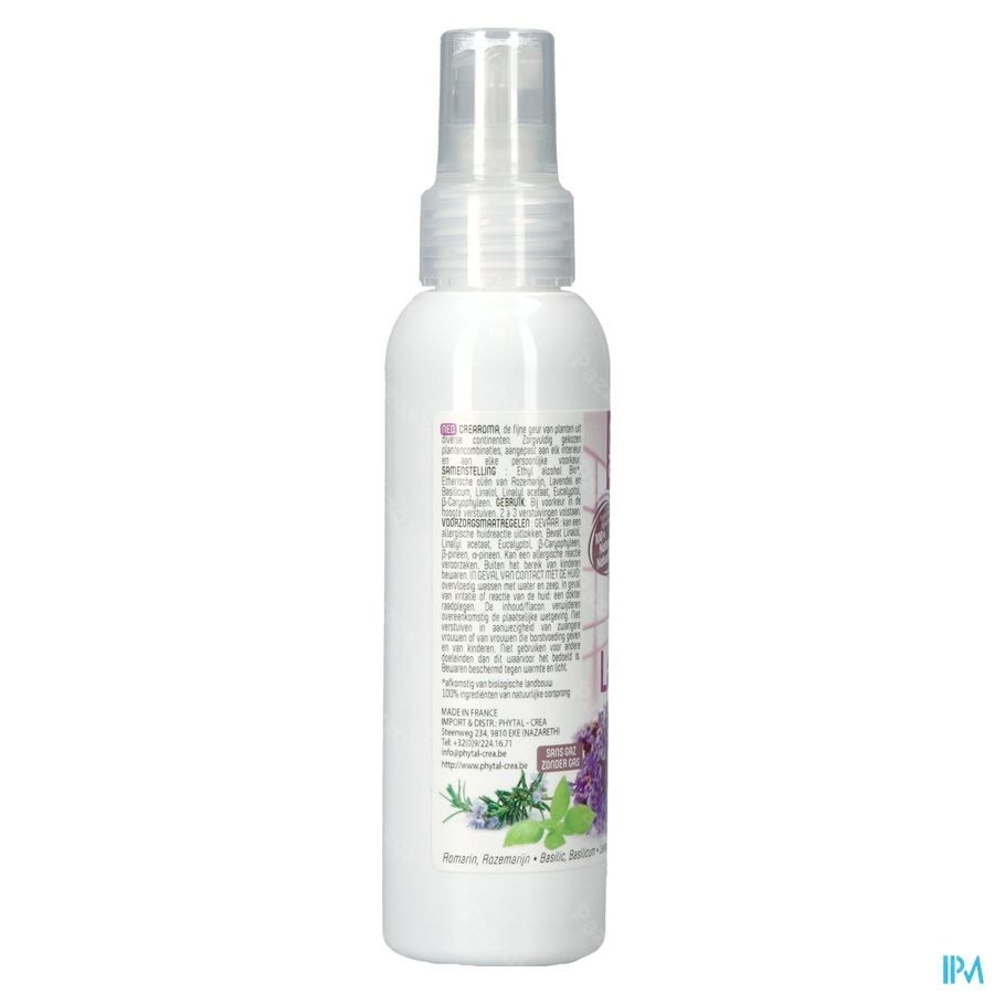 Crearoma Lavenda Luchtverfris.ess Olie Spray 100ml